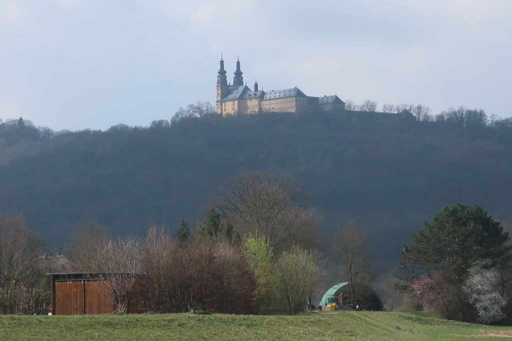 Kloster Banz hoch über dem Obermaintal